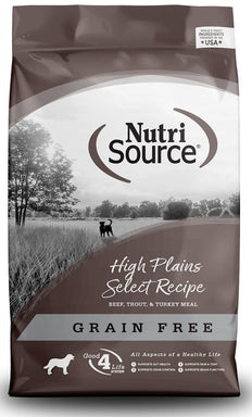 NutriSource Dog Dry GF High Plains Select Beef & Trout