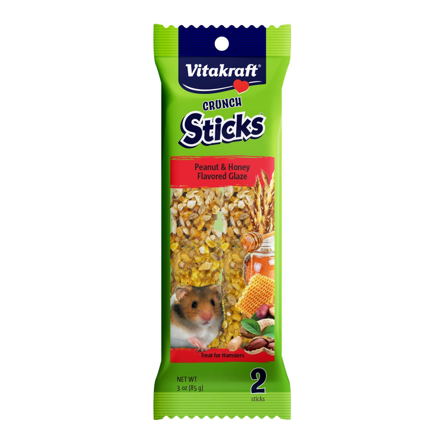Vitakraft Crunch Sticks Peanut & Honey Flavor for Hamsters