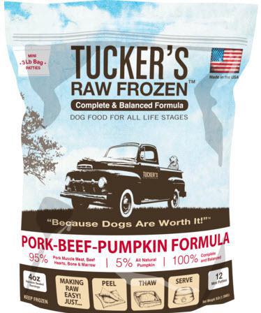 Tucker's Dog Frozen Pork, Beef & Pumpkin