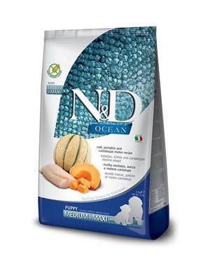 Farmina Dog Dry OCEAN GF Cod, Pumpkin & Cantaloupe Puppy Medium Maxi 26.4#