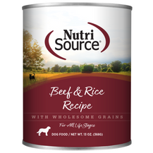 NutriSource Dog Can Beef & Rice