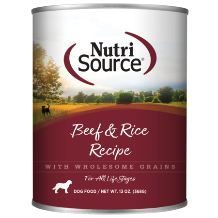 NutriSource Dog Can Beef & Rice