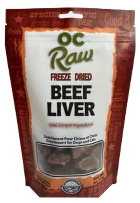 OC RAW DOG GRAIN FREE FREEZE-DRIED LIVER BEEF 4OZ