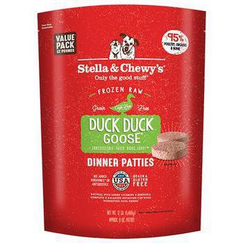 Stella & Chewys Dog Frozen Duck Duck Goose Dinner Patties