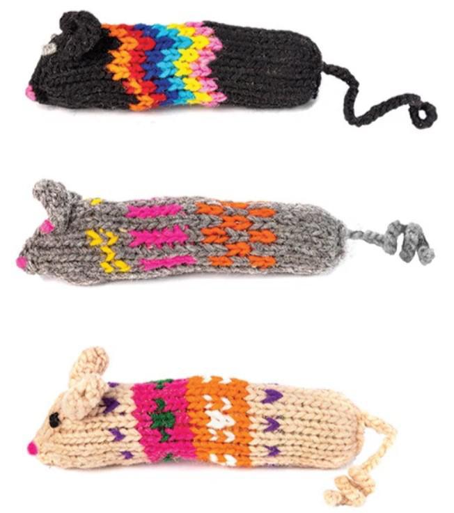 Chilly Wooly Mice with Organic Cat Nip