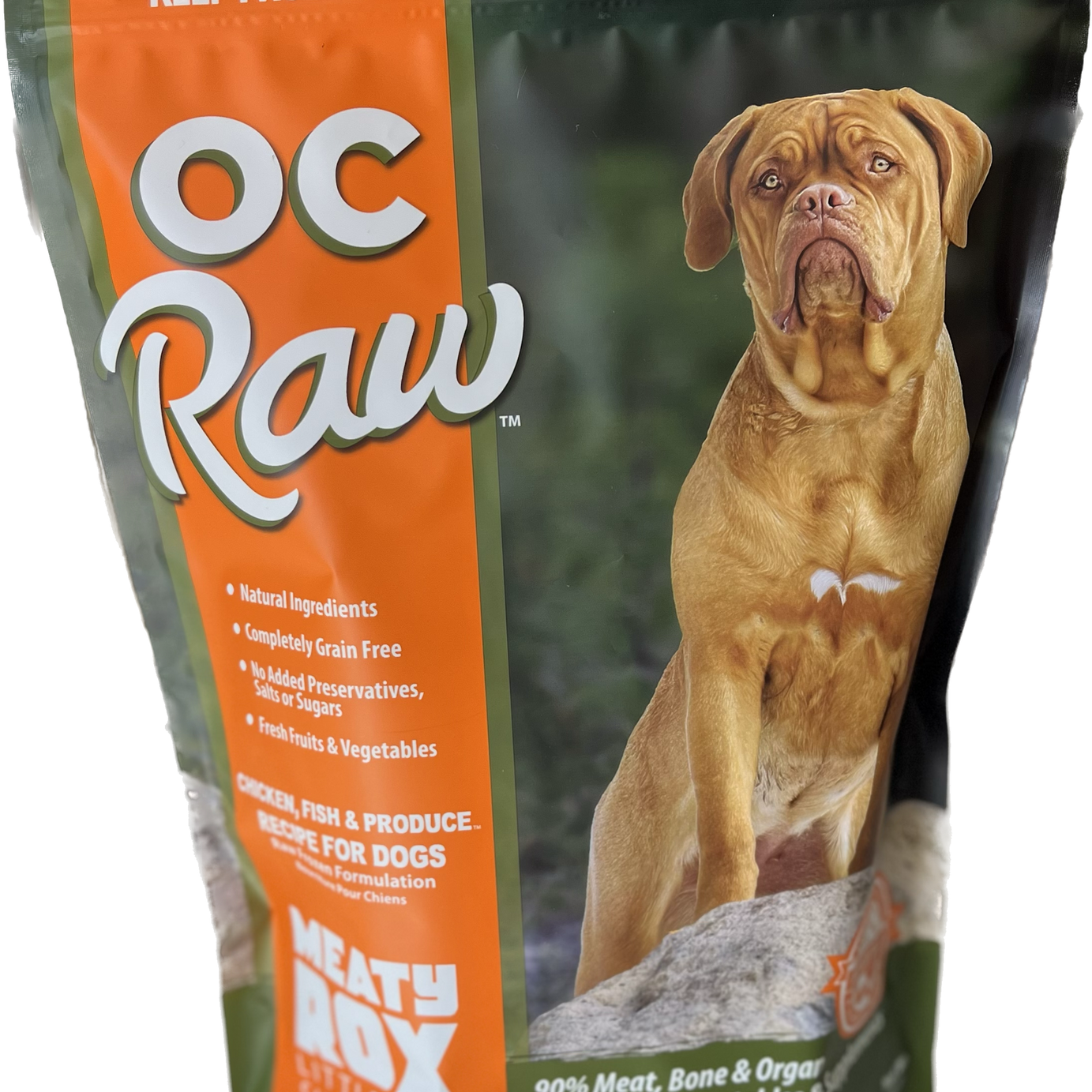 OC Raw Dog Chicken, Fish & Produce