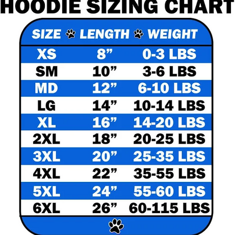 Pet Hoodie Sweatshirt (Assorted Colors)