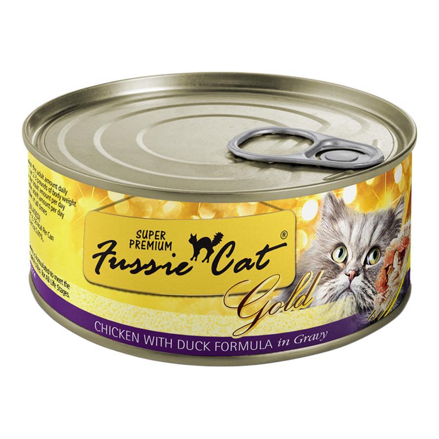 Fussie Cat Gold Label Grain Free Chicken With Duck in Gravy 5.5oz