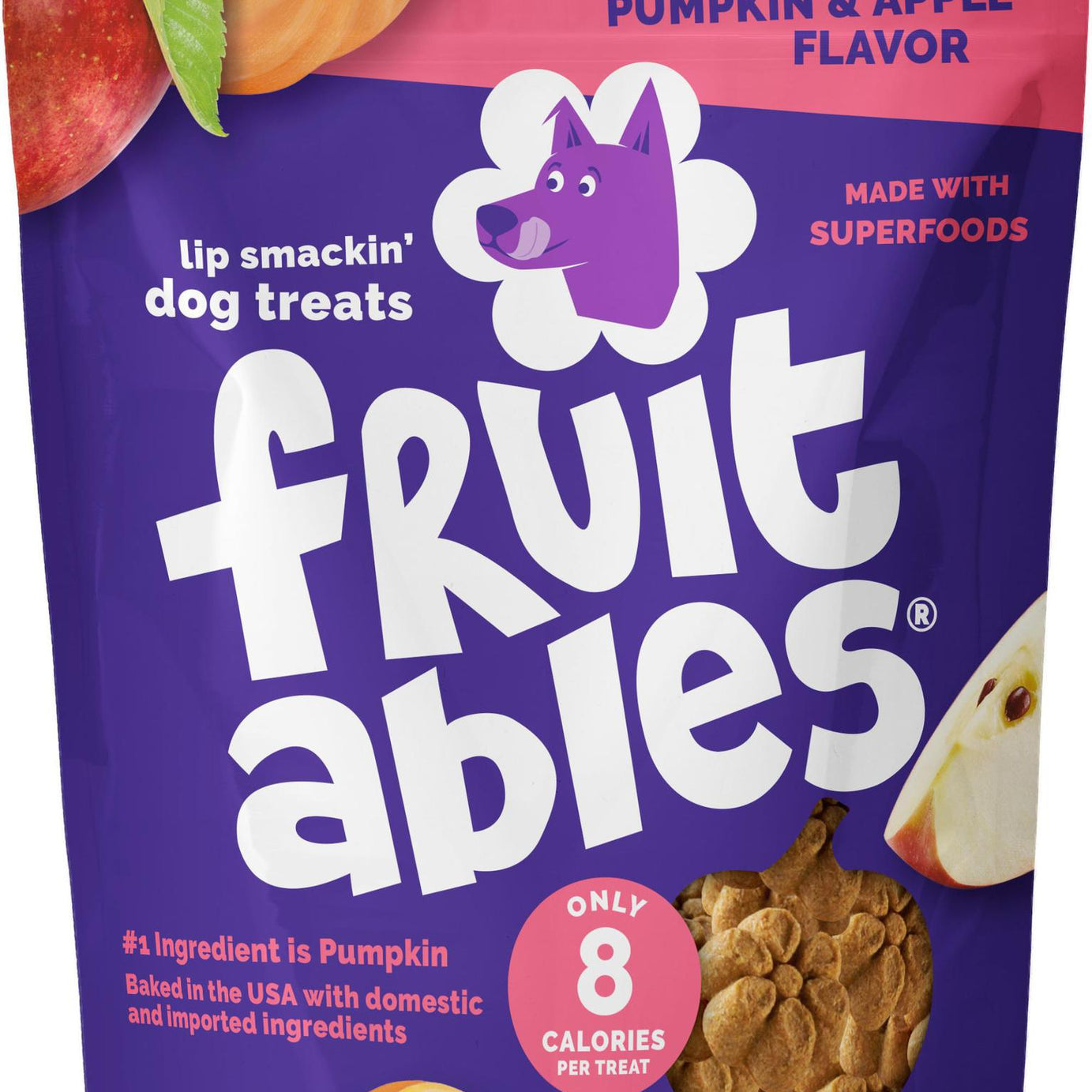 Fruitables Dog Treats Pumpkin & Apple 7oz