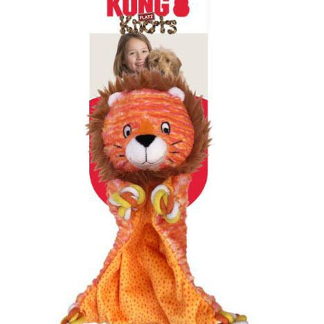 KONG Knots Flatz Dog Toy Lion