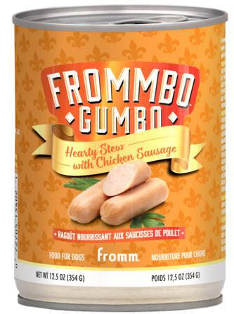 Fromm Dog Can GF Frommbo Gumbo Stew Chicken Sausage