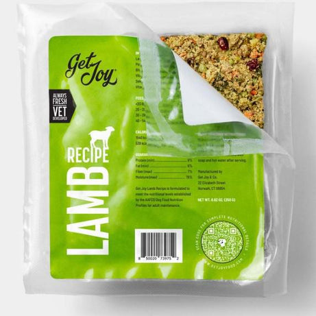 Get Joy Lamb Gently Cooked Fresh Frozen Dog Food Patty