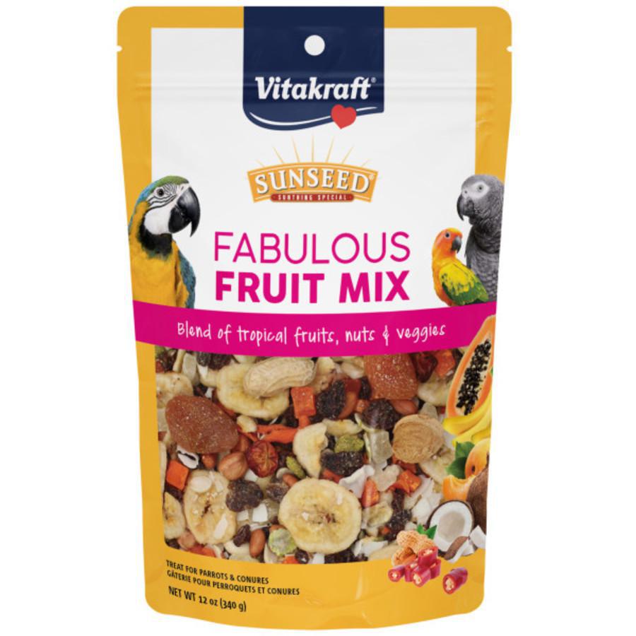 Sun Seed Fabulous Fruit Mix Parrot Treat 12oz