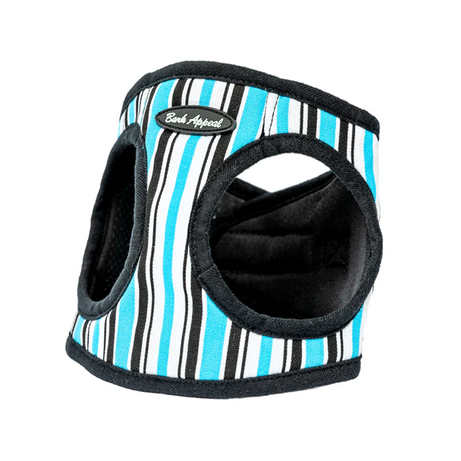 Bark Appeal Stripe Step In Harness, Blue