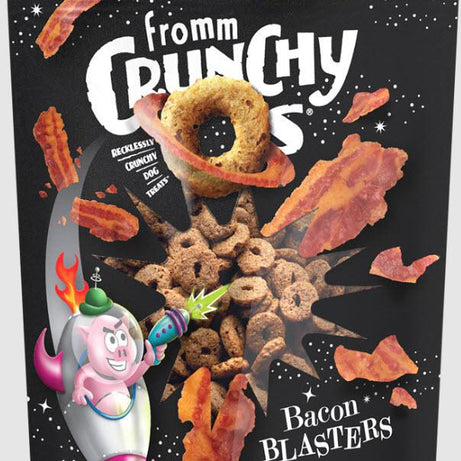 FROMM TREATS DOG CRUNCHY O'S BACON BLASTERS