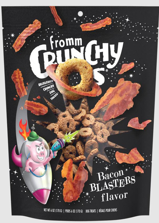 FROMM TREATS DOG CRUNCHY O'S BACON BLASTERS