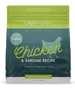 Green Juju Dog Food FD Extras Chicken + Sardine 14 oz