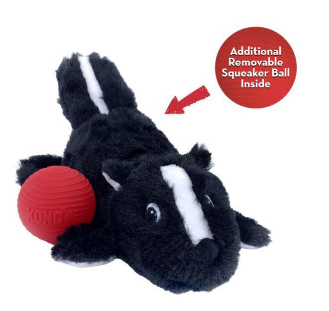 KONG Cozie Pocketz Dog Toy Skunk
