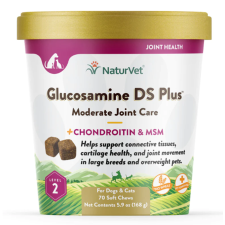NaturVet Dog Supplement Glucosamine DS Plus Doigs & Cats
