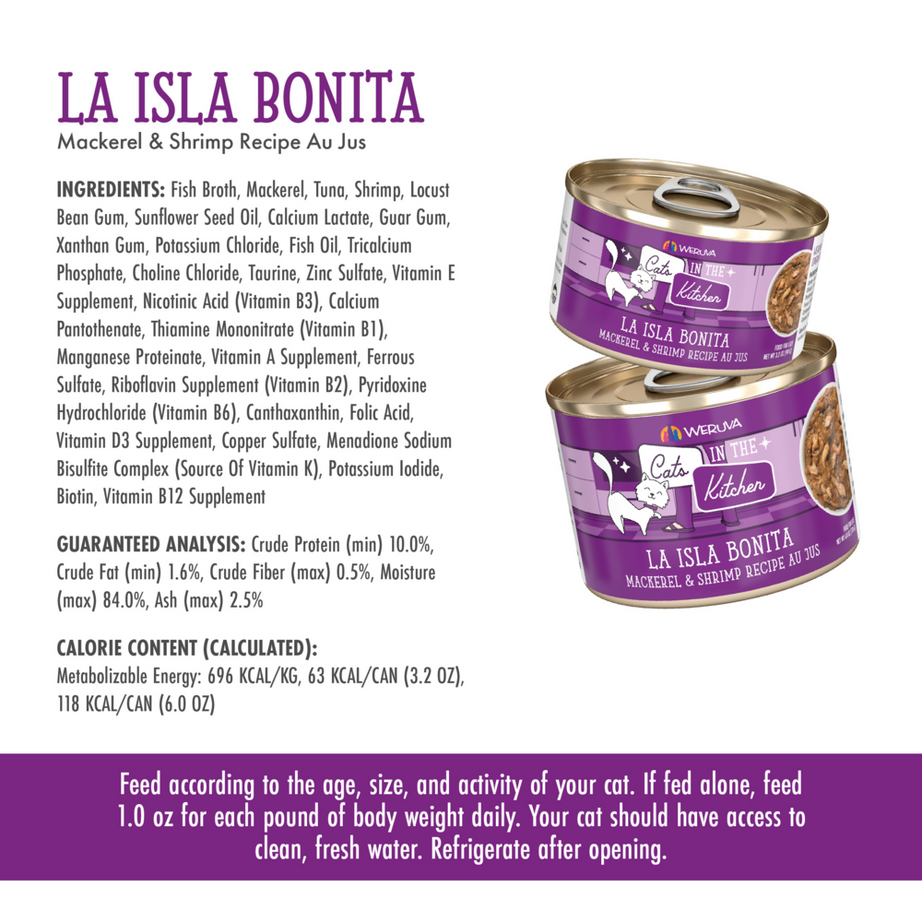 Weruva Cats in the Kitchen Isla Bonita Canned Cat Food