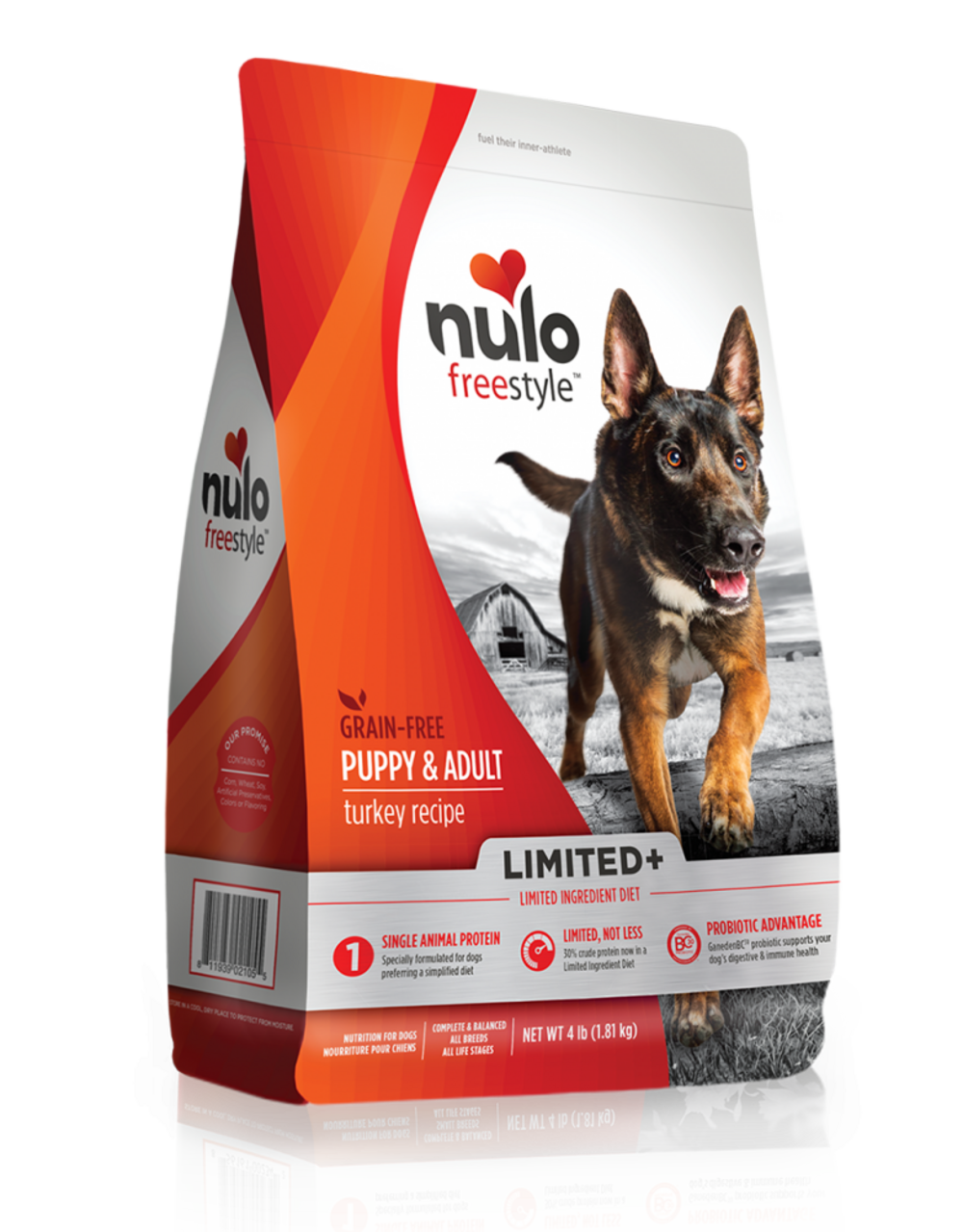 Nulo Freestyle Limited+ Puppy/Adult Grain Free Turkey