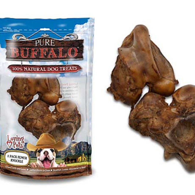 Pure Buffalo Meaty Femur Knuckle Dog Treats