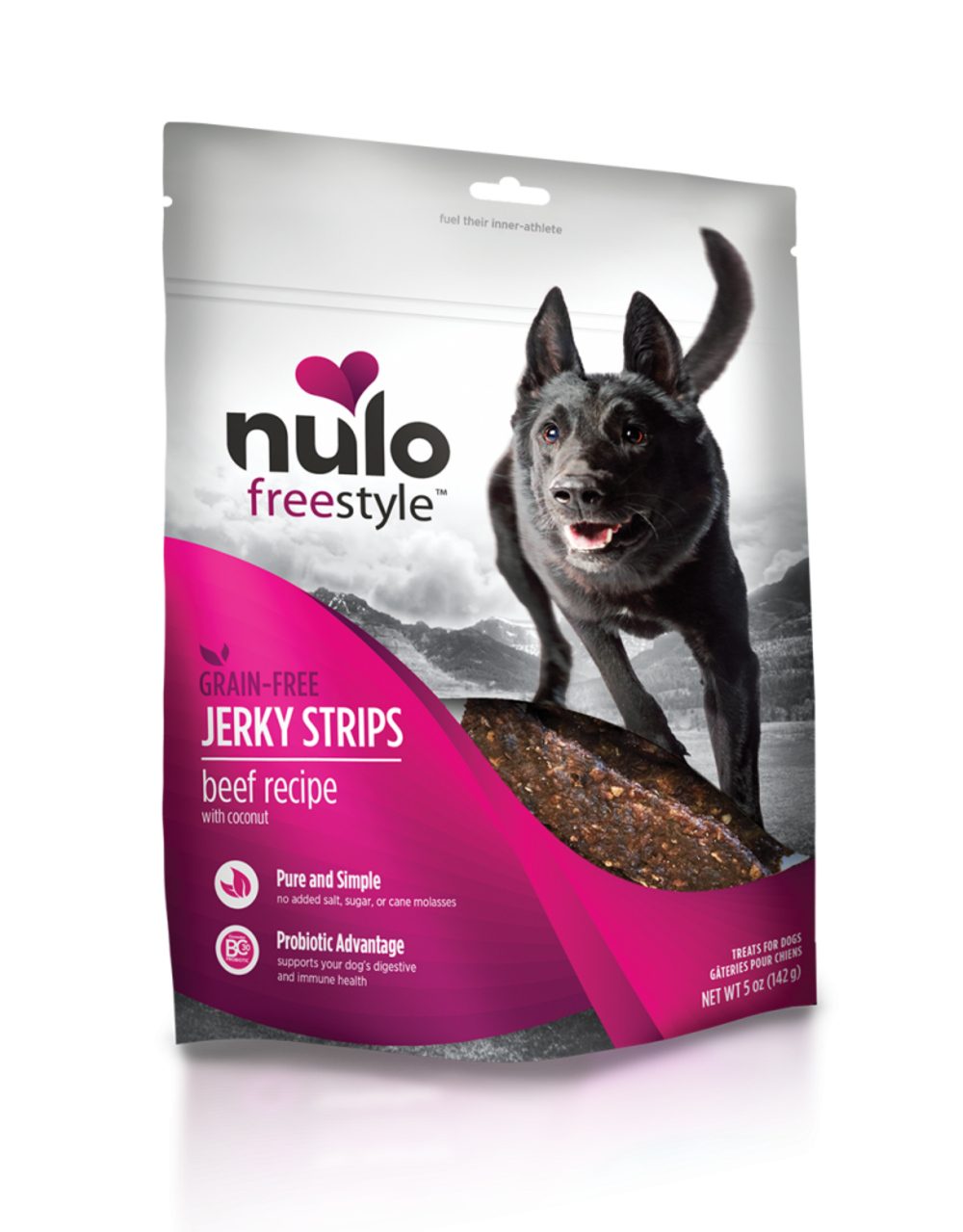 Nulo Dog Jerky Grain Free Beef & Coconut