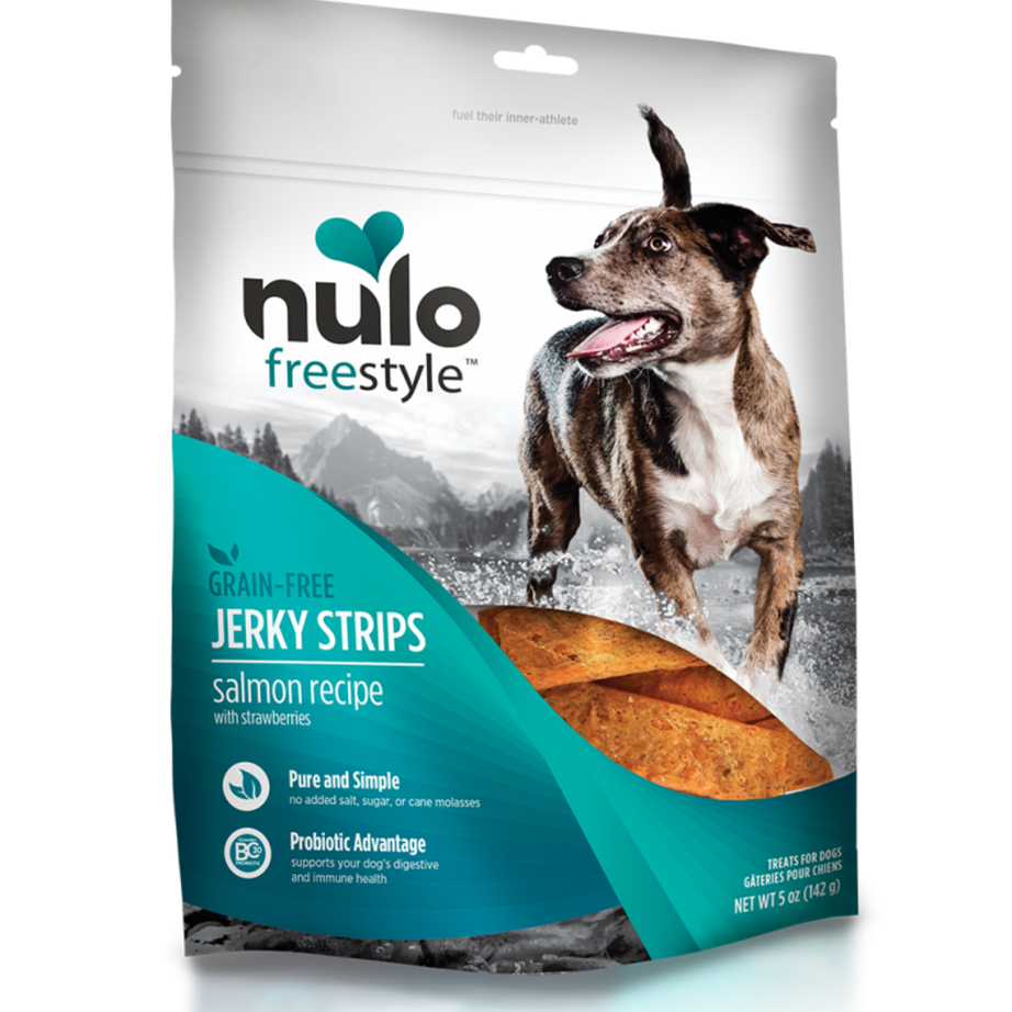 Nulo Dog Jerky Grain Free Salmon & Strawberries