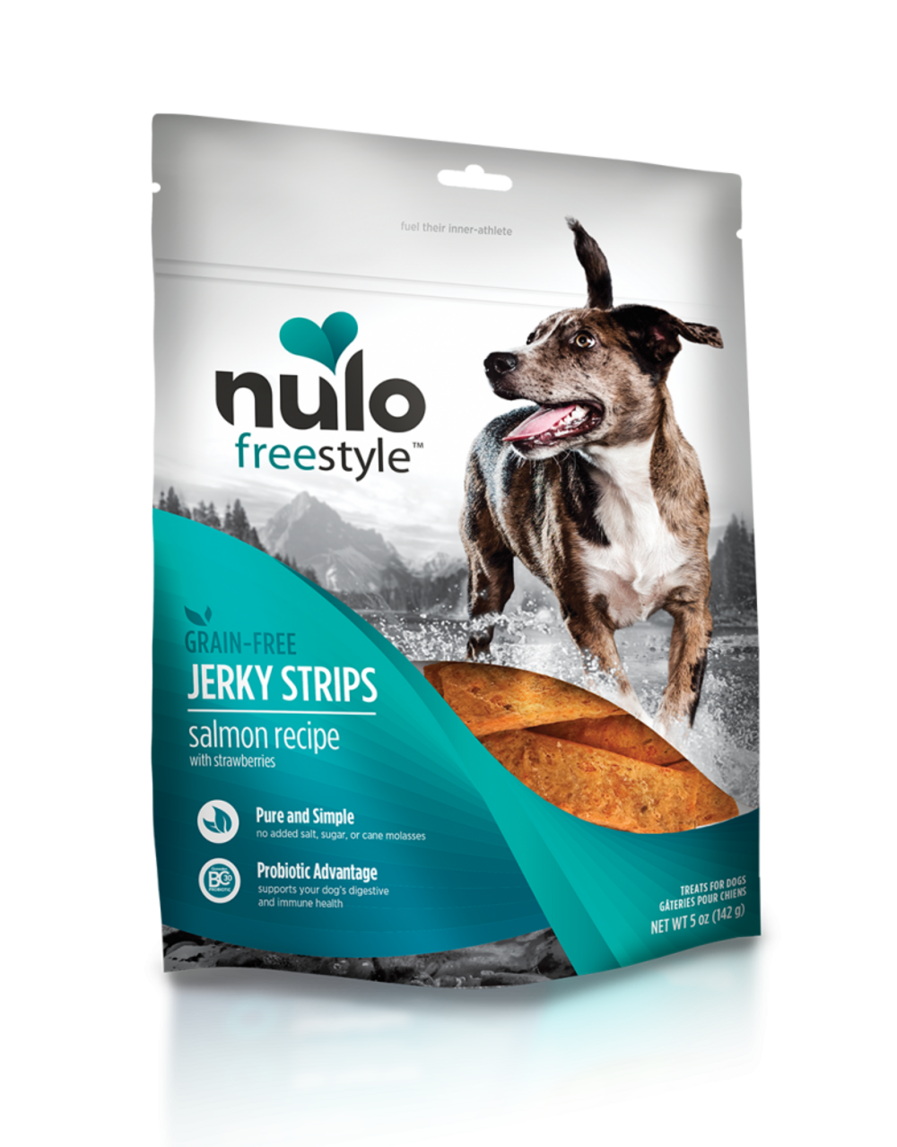 Nulo Dog Jerky Grain Free Salmon & Strawberries