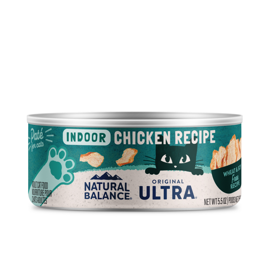 Natural Balance Original Ultra Wet Cat Food, Indoor Recipe with Chicken
