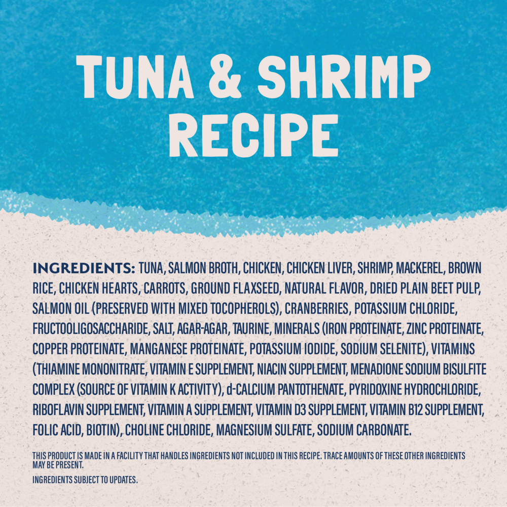 Natural Balance Original Ultra Wet Cat Food, Tuna & Shrimp Recipe