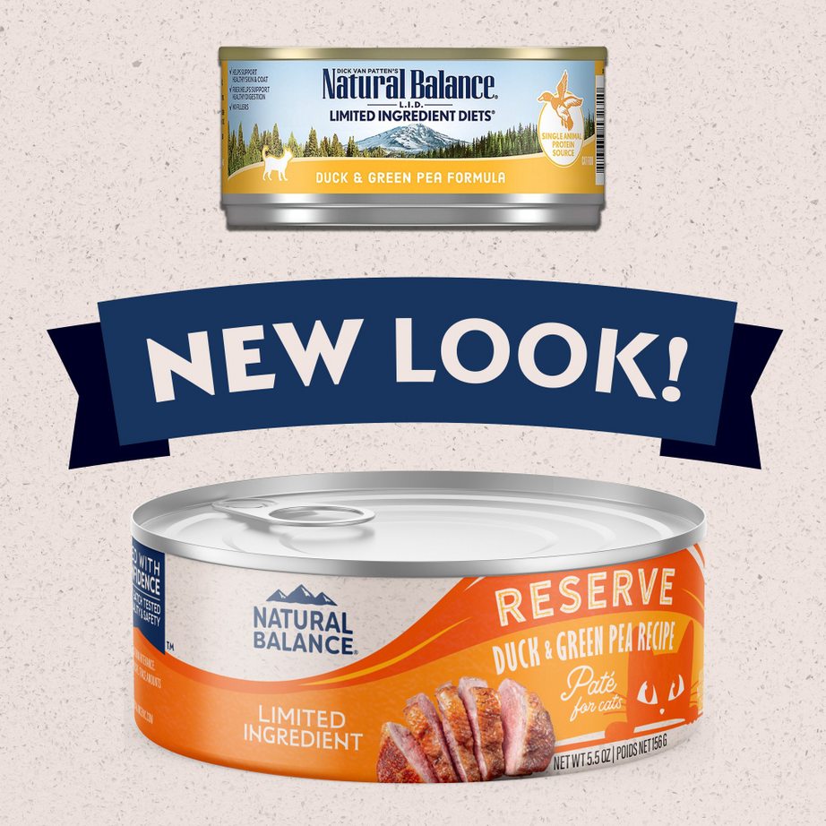 Natural Balance Limited Ingredient Reserve Wet Cat Food, Duck & Green Pea Pate Recipe