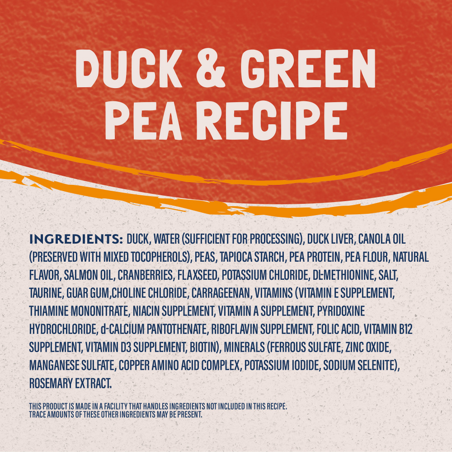 Natural Balance Limited Ingredient Reserve Wet Cat Food, Duck & Green Pea Pate Recipe