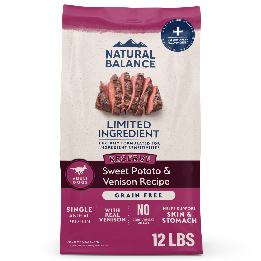 Natural Balance Limited Ingredient Reserve Grain Free Sweet Potato & Venison Recipe Dry Dog Food