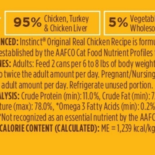 Instinct Grain-Free Chicken Formula Canned Cat Food