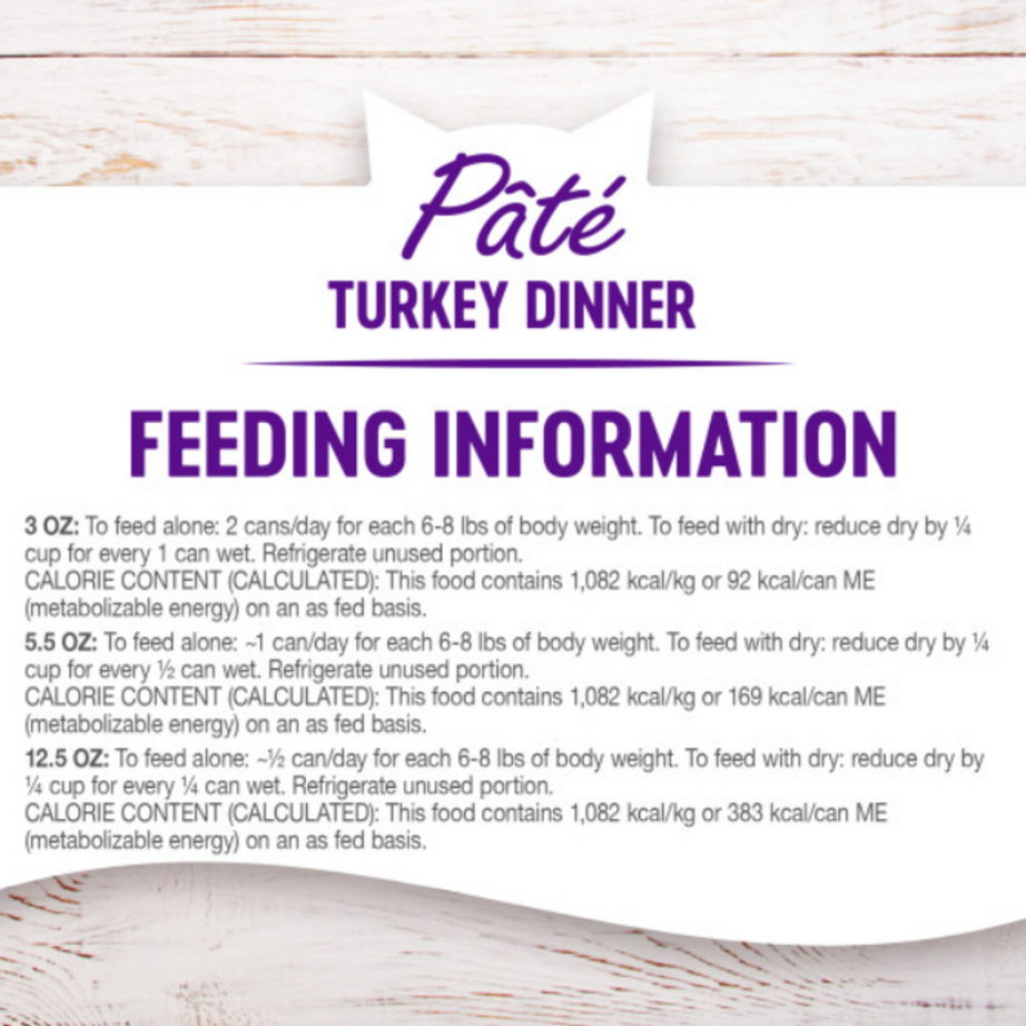 Wellness Complete Health Natural Grain Free Turkey Pate Wet Canned Cat Food