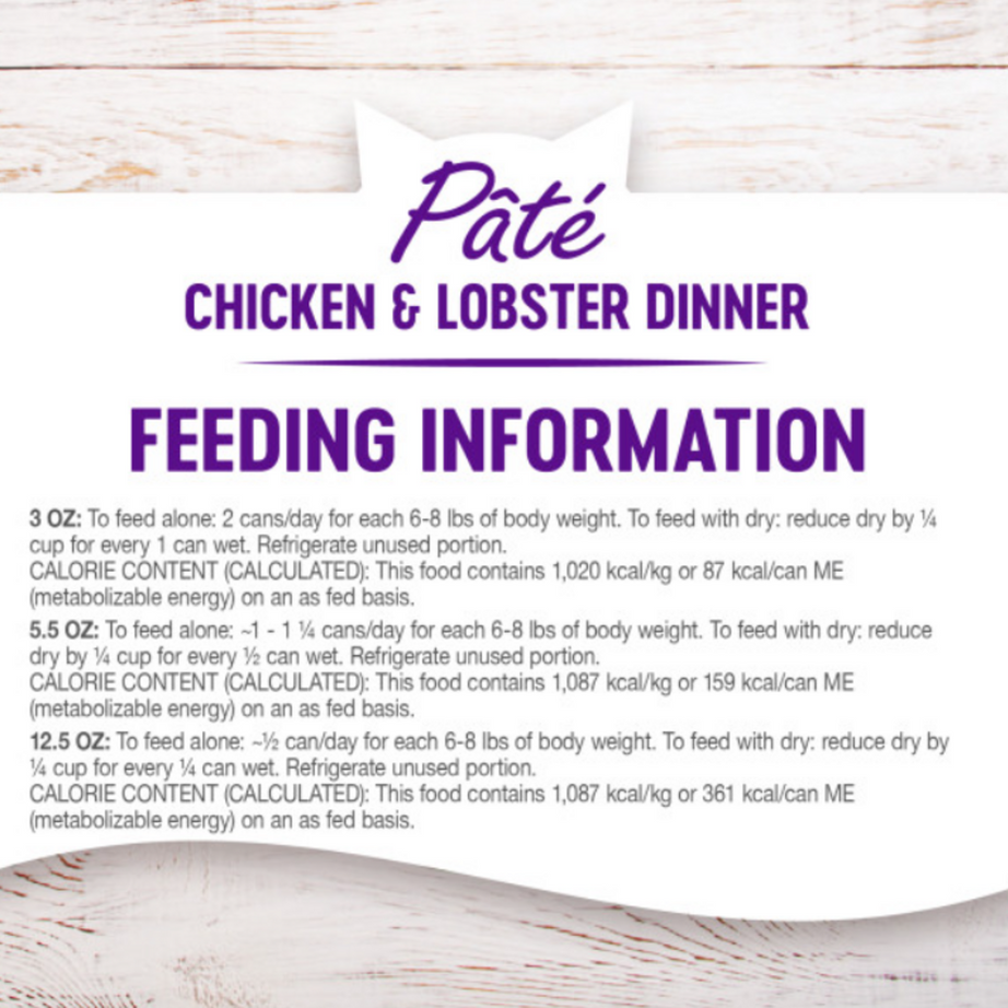 Wellness Complete Health Natural Grain Free Chicken and Lobster Pate Wet Canned Cat Food