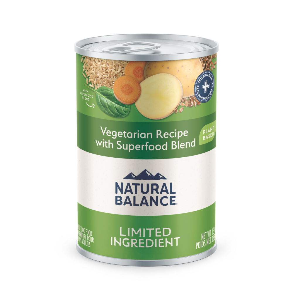 Natural Balance Limited Ingredient Wet Dog Food, Vegetarian Recipe