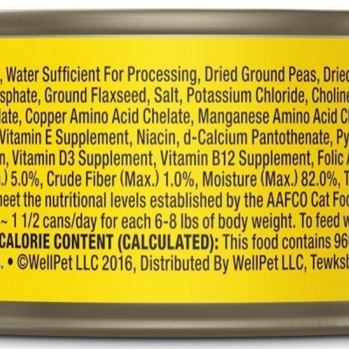 Wellness Grain Free Natural Turkey Morsels Dinner Canned Cat Food