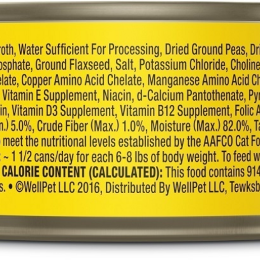 Wellness Grain-free Natural Cubed Chicken Recipe Wet Canned Cat Food