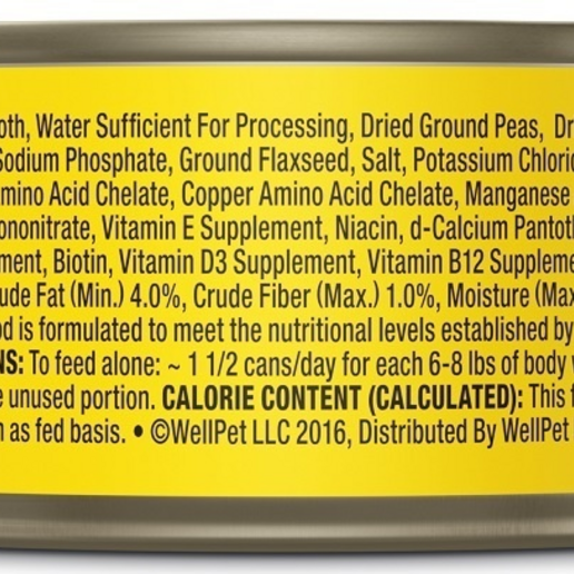 Wellness Grain Free Natural Sliced Chicken Entree Wet Canned Cat Food