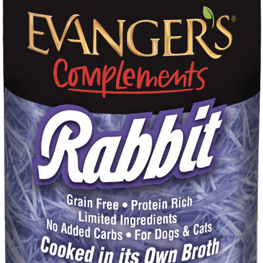 Evanger's Grain Free Rabbit  Canned Dog and Cat Food