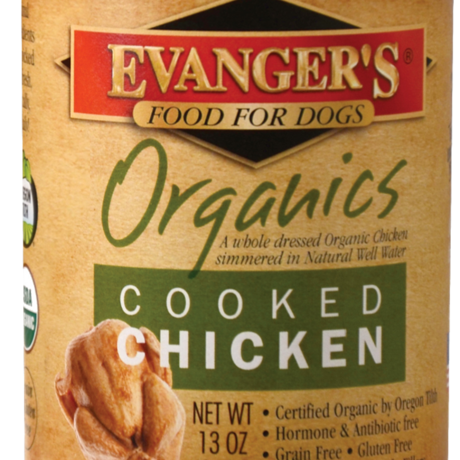 Evanger's 100% Organic Cooked Chicken Canned Dog Food