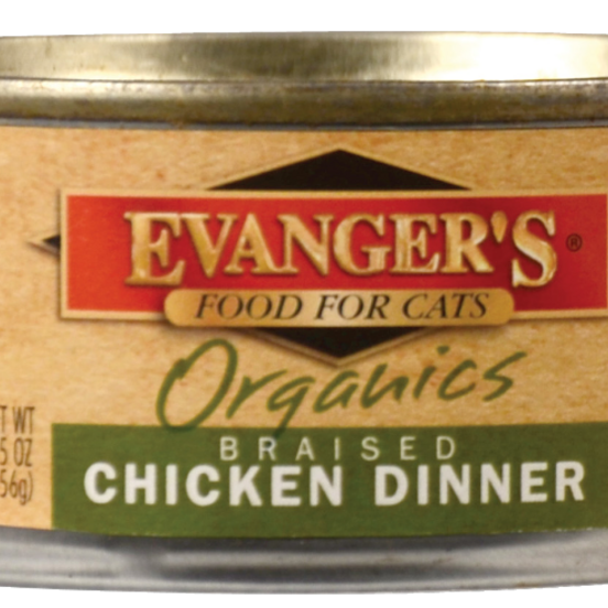 Evanger's Organic Braised Chicken Canned Cat Food
