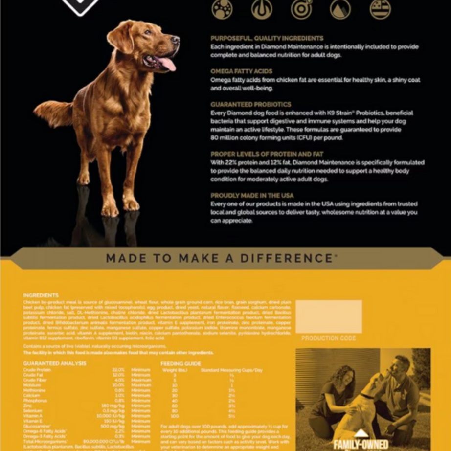 Diamond Maintenance Dry Dog Food