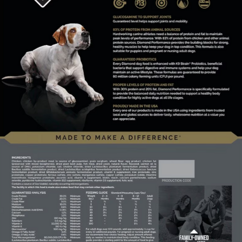 Diamond Performance Dry Dog Food