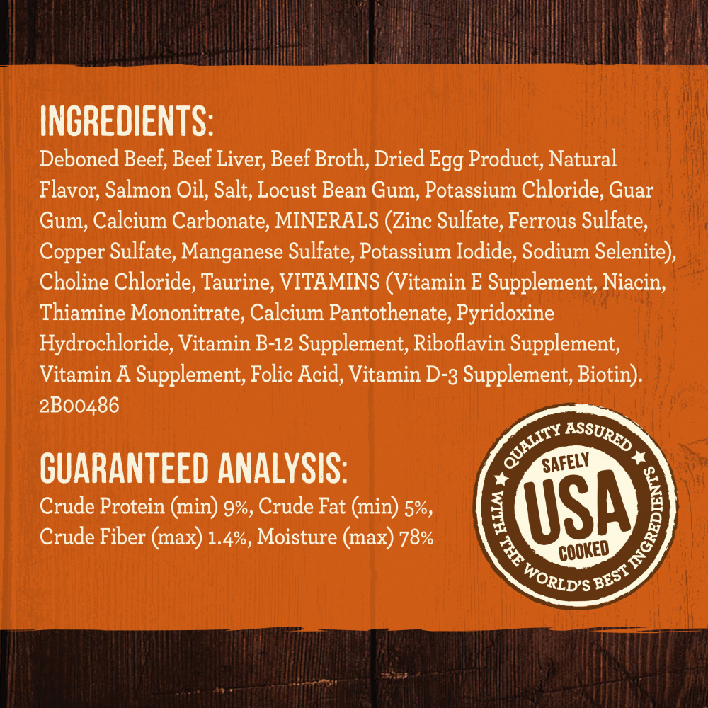 Merrick Grain Free Premium And Natural Canned Dog Food, Soft And Healthy Wet Recipe, Real Texas Beef Dinner