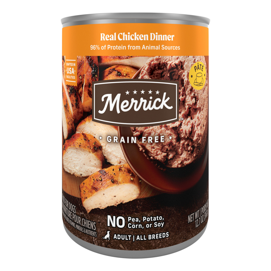 Merrick Grain Free 96% Real Chicken Canned Dog Food