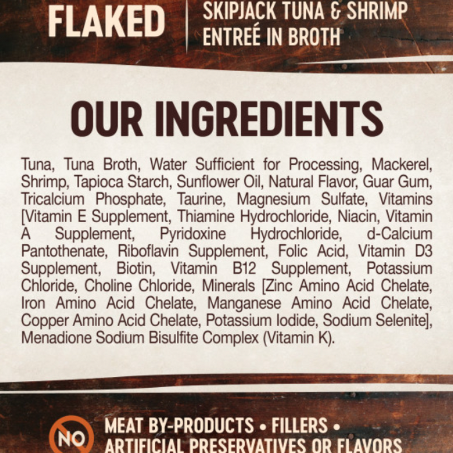 Wellness Signature Selects Grain Free Natural Skipjack Tuna with Shrimp Entree in Broth Wet Canned Cat Food