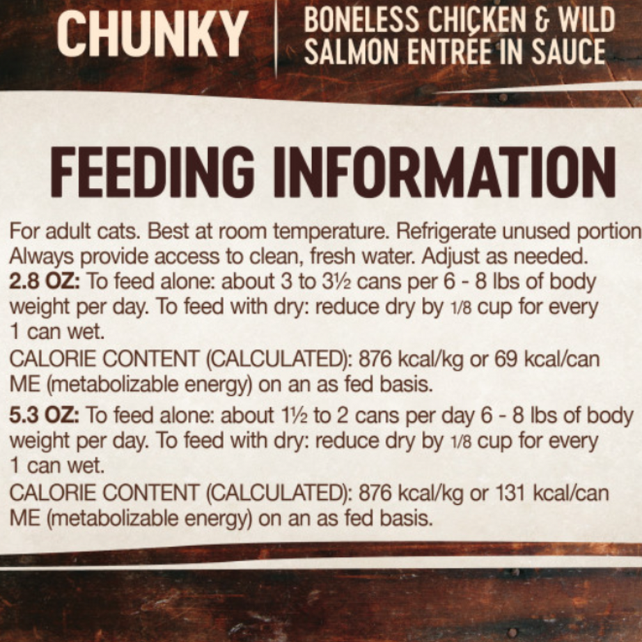 Wellness Signature Selects Grain Free Natural White Meat Chicken and Wild Salmon Entree in Sauce Wet Canned Cat Food